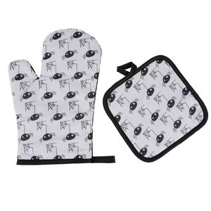 Cadeau de festival d'Halloween : Maniques de cuisine et gants de barbecue personnalisés en tissu coton-polyester, durables, écologiques et adaptés au micro-ondes - Product Image 5