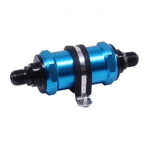 High Quality AN6 / AN8 / AN10 <strong>Inline</strong> <strong>Fuel</strong> <strong>Filter</strong> E85 Ethanol With 100 Micron Stainless Steel element - Product Image 4