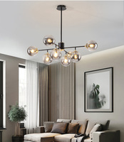 Lustre Led moderne pour salon chambre cuisine or boule de verre lustre plafond lampe suspendue décor à la maison luminaires