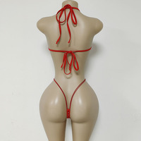 Ensemble Deux Pièces en Nylon Tenues de Danse Exotique Asymétriques avec Strass AB pour Femmes
