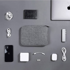Compact Portable monocouche chargeur étui pochette <span class=keywords><strong>voyage</strong></span> câble Tech pochette électronique organisateur sac pour chargeur écouteur souris - Product Image 4