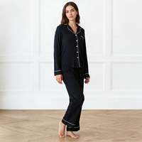 Pyjama deux pièces pour femmes Hongbo, vêtements de nuit en modal, nouveaux pyjamas de luxe pour femmes, vêtements de détente de boutique, pyjama en bambou pour femmes