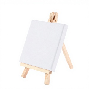 Meilleure toile de coton pré-dessinée pour peinture DIY, avec motif pré-encadré, 10x10cm, tendue pour peinture / tableau - Product Image 2