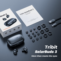 Écouteurs sans fil Tribit SolarBuds 3 BTH92R 5.0, étanches IPX7, avec batterie 2600 mAh