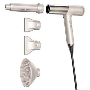 Hair Dryer High Speed Ionic Negative Ion Constant Temperature Hair Care With Concentrator And Diffuser Nozzle Champagne Color - Product Image 1