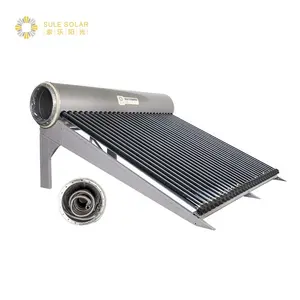 China fábrica fornecedor durável aço inoxidável tubo de vácuo pressão solar sistema aquecedor de água preço de aquecimento solar