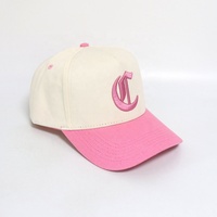 Gorras de Béisbol Personalizadas con Letras Bordadas, Estilo Casual Premium, Corona Media, de Algodón, de 5 Paneles, Bicolor, Deportivas, para Hombres, Mujeres y Niñas