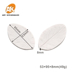 AK Del Fondente Strumenti di decorazione di Una Torta di Grado Alimentare Foglia Della Muffa Pasta di <span class=keywords><strong>Zucchero</strong></span> Silicone Veiner Stampo <span class=keywords><strong>per</strong></span> decorazione di Una Torta - Product Image 2