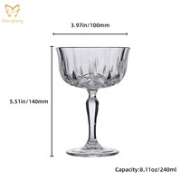 Verres à vin en cristal italien, style classique vintage, flûtes à champagne, gobelets à eau, verres à vin