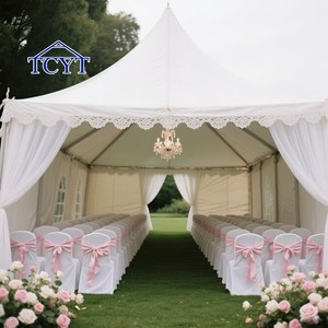 Tentes de Réception Grand Événement Chapiteau Extérieur Gazebo Pagode Mariage pour Hôtel ou Complexe 5x6 6x6M - Product Image 6
