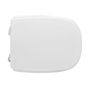 Asiento de inodoro para GSI Savoy Shape 3 Bowl, blanco, con bisagras de paso - Product Image 1