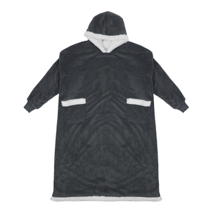 <span class=keywords><strong>Coperta</strong></span> da indossare oversize Sherpa in <span class=keywords><strong>pile</strong></span> <span class=keywords><strong>felpa</strong></span> con cappuccio comoda e morbida e spessa <span class=keywords><strong>felpa</strong></span> con cappuccio <span class=keywords><strong>coperta</strong></span> con cappuccio - Product Image 4