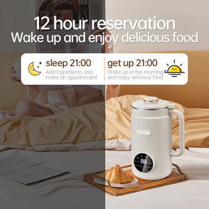 Exclusivo para 110V-220V, Máquina para Hacer Leche de Soya de Acero Inoxidable de 800W, <span class=keywords><strong>Mini</strong></span> <span class=keywords><strong>Licuadora</strong></span> Automática sin Filtro para el Hogar, para 3-4 Personas - Product Image 4