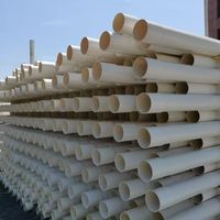 Tuyaux en PVC blanc de haute qualité et durables -40 60 résistants aux UV, non toxiques, longueur personnalisable, usage industriel/jardin/drainage