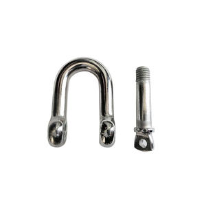 Grilletes en D de Acero Inoxidable 316, Grillete Recto Marino con Patrón de Arco, Anillo de Conexión Galvanizado - Product Image 2