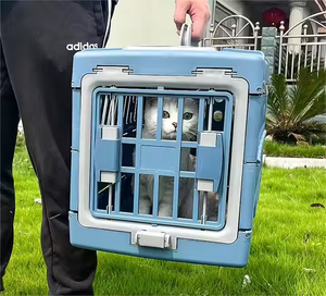 Ingrosso portatile traspirante per gatti e cani Cargo pieghevole capsula spaziale ispirata alla scatola pieghevole per gabbia per animali domestici imballata - Product Image 6