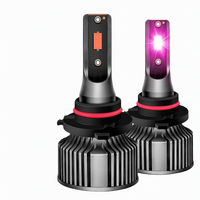 Phare antibrouillard LED rose H11 12V en alliage d'aluminium, phares LED roses anti-brouillard 9006 H8 880 PSX26W H3 Nouveaux
