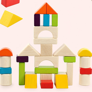 Bloques de construcción de madera de gran tamaño de 100 capas, juguete DIY para Educación Temprana de niños, juguetes apilables ensamblados para Baby_bucket - Product Image 1