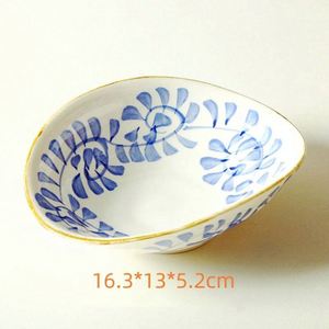 Vajilla de Cerámica Japonesa de Forma Irregular, Platos para Cena de Hotel, Tazón para Platos Fríos Pintado a Mano - Product Image 2