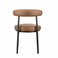 Chaise de salle à manger moderne en PP, design personnalisé, cuir PU souple, luxe, pour salon, prix d'usine, empilable, ergonomique