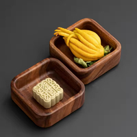 Plateau de Voyage et Assiette à Pain en Bois Écologique Multifonctionnel pour Buffets et Pâtisseries – Idéal pour les Hôtels