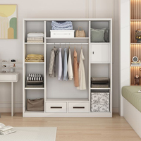 Armoire en acier Knock Modern Full Iron SLIDING Jumbo, anti-termites, avec portes coulissantes en verre miroir, 4 portes, pliable, revêtement écologique en poudre