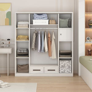 <span class=keywords><strong>Armoire</strong></span> en acier Knock Modern Full Iron SLIDING <span class=keywords><strong>Jumbo</strong></span>, anti-termites, avec portes coulissantes en verre miroir, 4 portes, pliable, revêtement écologique en poudre - Product Image 5