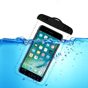 Yuanfeng nouveauté clair PVC matériel téléphone portable 6.5 pouces pochette de téléphone étanche pour les Sports nautiques