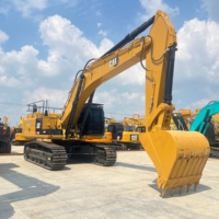 Excavatrice sur chenilles hydraulique Caterpillar CAT345D d'occasion, 45 tonnes, robuste, d'origine japonaise, à vendre