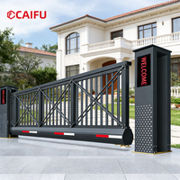 Porte coulissante automatique à suspension, portail coulissant flottant pour mur communautaire, cour, jardin, villa, extérieur, fourni par l'usine