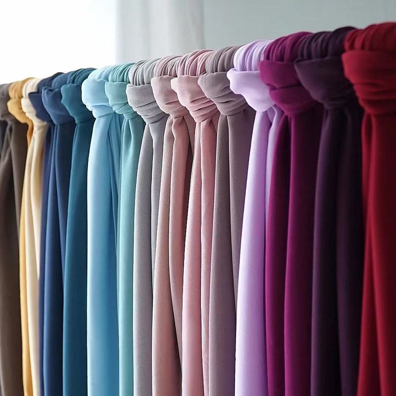 Ribbed Cotton Jersey Hijab Scarf Long