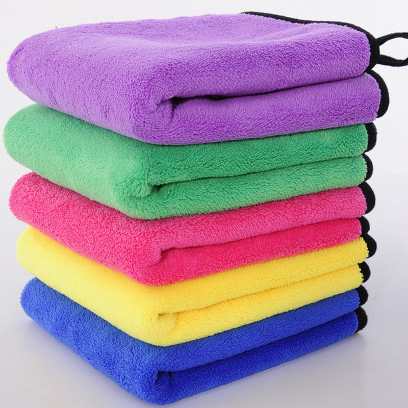 Wholesale Dry Car Towel Coral Fleece Microfiber Cleaning Cloths Car Washing Towel
