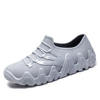 Chaussures de pluie pour hommes Gleibo, imperméables, en PVC/EVA, à enfiler, semelle en plastique antidérapante, légères, souples, tendance, toutes saisons