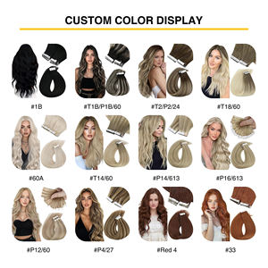 लक्जरी 12a गुणवत्ता टेप बालों के विस्तार 100 मानव बालों के विस्तार में लक्जरी 12 ए गुणवत्ता टेप 100% मानव बालों के विस्तार में - Product Image 4