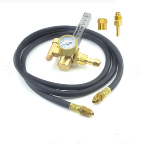 Débitmètre Argon CO2 Mig Tig CGA-580 avec tuyau de 80'' (6,6 pieds) - Product Image 1