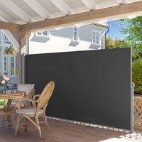 Auvent latéral rétractable pliable, pare-soleil latéral extensible, protection solaire, store extérieur opaque, pour jardin