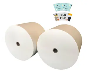 PE lớp phủ giấy trắng cuộn cho cốc giấy cho in flexo