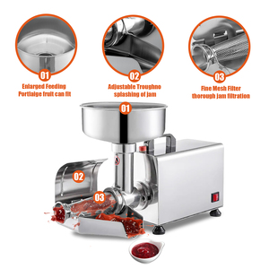 Machine à confiture en acier inoxydable personnalisable facile à nettoyer <span class=keywords><strong>broyeur</strong></span> de fruits légumes noix de coco usage domestique vente au détail restaurants fermes <span class=keywords><strong>moteur</strong></span> - Product Image 4