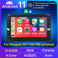 MEKEDE Android 11 RDS Car-play vidéo de voiture pour VW Passat B5 MK5 Polo Golf IV T5 autoradio gps 2GB 32GB auto electronics
