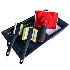 Juego de recortadora de bordeadora de pintura de pared que incluye bandeja de pintura Recargas de repuesto Recortadora de bordeadora con poste telescópico acoplable - Product Image 4