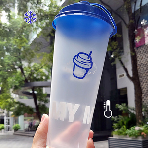 Custom Printing 500ml 600ml 700ml Transparent/frosted PP Thickened <b>Plastic</b> <b>Cup</b> Milk Tea Juice Cold <b>Drink</b> <b>Plastic</b> <b>Cup</b> with Lid - Product Image 3