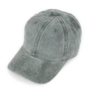 Vintage Cotton Washed Soft Blank Casual Adjustable Unstructured Dad Hat Baseball Caps For Men Women