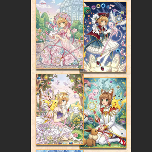 การ์ดตกแต่งผนังลายอนิเมะแบบครอสโอเวอร์ DK Custom ลายซากุระ โปเกมอน ชิคิชิ บอร์ด  ตกแต่งด้วยทองคำเปลว ของสะสมภาพประกอบมังงะ - Product Image 5