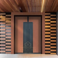 Porte d'entrée principale en acier inoxydable de conception villa, haute sécurité, vente chaude, prix d'usine du fabricant professionnel