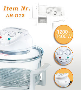 <span class=keywords><strong>Four</strong></span> à air à convection turbo à faible teneur en matières grasses sain <span class=keywords><strong>Four</strong></span> halogène rond en verre 12L - Product Image 4