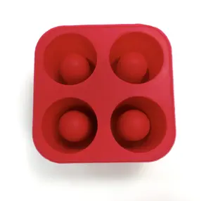 硅胶球冰块托盘模具，用于制作透明镜头眼镜和夏季食品饮用必需品