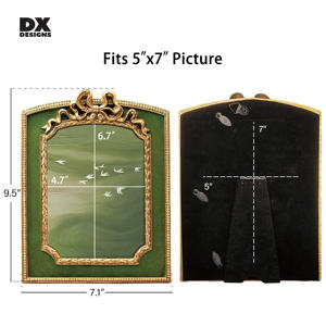 กรอบรูปเรซินโบลวินเทจ4x6 5x7 6x8 8x10นิ้วกรอบรูปสีดำ/สีเขียวสุดหรูสำหรับตกแต่งโต๊ะ & ผนัง - Product Image 4