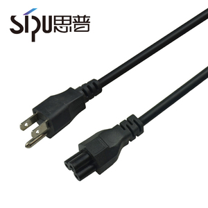 Sipu Mỹ tiêu chuẩn 220V AC dây nguồn mẫu miễn phí 3-pin cắm chúng tôi 3-pin PC cáp điện máy tính nhà PVC Áo khoác IEC nữ cuối - Product Image 6