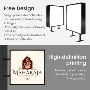 Letrero Luminoso Publicitario Personalizado de Doble Cara, Letreros LED Iluminados para Exteriores para Negocios, Comercios Minoristas, Salones, Cafés y Bares - Product Image 5