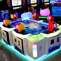 Machine de jeu de course d'usine à monnayeur pour jeux d'arcade, pêche simulée pour enfants, anglais, 6 joueurs